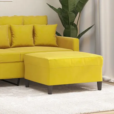 Produktbild von "im Angebot" Fußhocker Gelb 70x55x41 cm Samt - Fußhocker CC15821