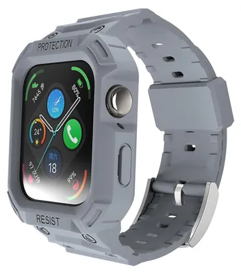 Immagine prodotto di Per Huawei Watch Fit 3 cinturino in TPU con cassa integrata cinturino di ricambio grigio