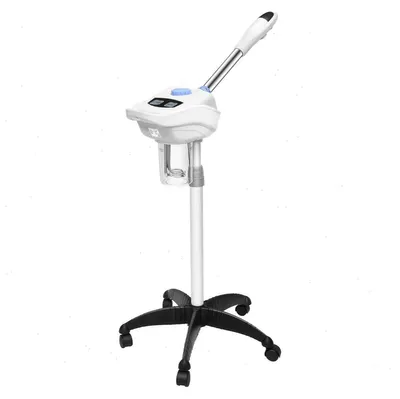 Produktbild von Gesichtsdampfer - Nano Gesichtssauna - 750 W elektrisch - Tiefe Befeuchtung - Porenreinigung und Entfernung abgestorbener Haut - 220–240 V EU-Stecker - Weiß Schwarz