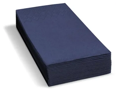 Produktbild von 4000x Servietten 33 x 33 cm 1/8 -Kopffalz 2-lagig dunkelblau