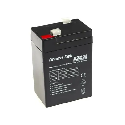 Produktbild von Bezobsługowy Akumulator Agm Vrla Green Cell Agm02 6V 4.5Ah (Do Systemu Alarmowego, Kasy Fiskalnej, Zabawki)
