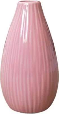 Produktbild von Moderne Keramikvase, Blumenvase, Gefäß, Kunsthandwerk, Dekoration für Zuhause und Büro, Rosa