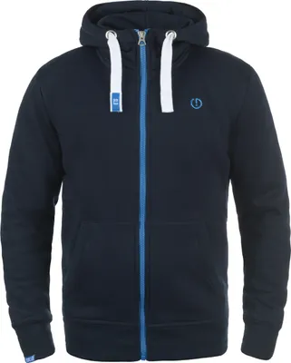 Produktbild von SOLID SDBenn High Neck Herren Zip-Hoodie Sweatjacke Kapuzenjacke Hoodie mit Kapuze Reißverschluss Kängurutasche Baumwollmischung Regular fit