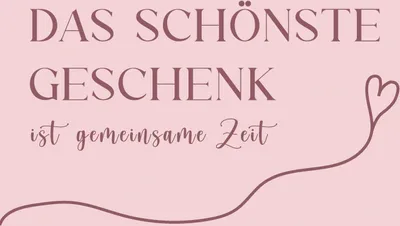 A pink background with text and a heart illustration.