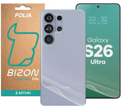 Produktbild von 2x Hydrogel Folie für Display und Rückseite Bizon Film Hydrogel Pack für Galaxy S26 Ultra