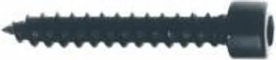 Produktbild von Holzschraube mit Zylinderkopf und Innensechskant, Schwarz, 4 x 25 mm, 24 Stück