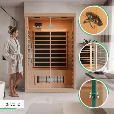 Obrázok produktu pre di volio infrasauna Kuhmo II pre 2 osoby