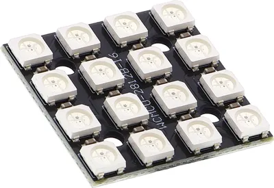 Produktbild von RGB LED Platine (WS2812, vergleichbar mit Neopixel) - verschiedene Größen Größe: 16 Pixel Angelötete Stiftleiste: Nein