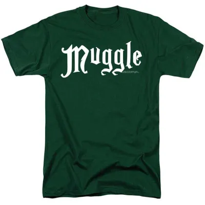 Immagine prodotto di Maglietta "Muggles" di Harry Potter, unisex, per uomo/donna, modello TV38942 (taglia XL), colore verde scuro