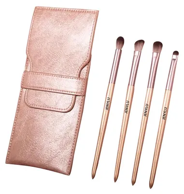 Produktbild von Professionelles Make-up Pinselset mit Kunstledertasche