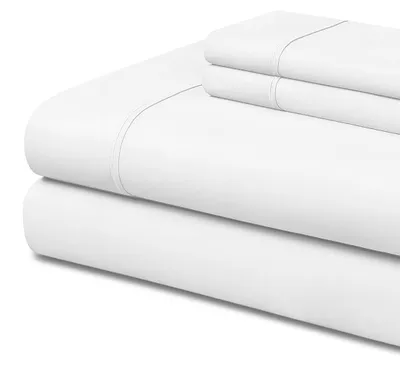 Obrázek produktu pro 4-dílná sada povlečení - prostěradlo 150x200 cm, povlak na peřinu & 2 povlaky na polštáře - bílá, mikrovlákno, OEKO-TEX