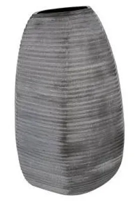 Produktbild von Kaheku Vase Katea streifen grau 30x28x46h