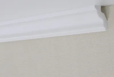 Produktbild von PROVISTON | Stuckleiste | Polystyrol | 30 x 30 x 2000 mm | Weiß | Deckenleiste