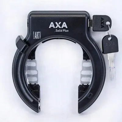Zdjęcie produktu dla Blokada koła AXA Solid Black | Poziom 7 | Podkowa rowerowa czarna