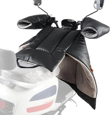 Produktbild von Roller-Beinschutz – Motorzubehör – Hält warm – Wasserdichtes PolyurethanMaterial – Universell – Schwarz