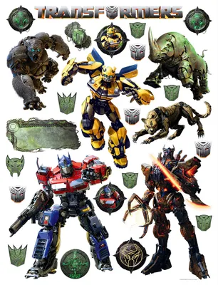 Immagine prodotto di Sanders & Sanders tatuaggio da parete Transformers Grigio - 601413 - 65 x 85 cm