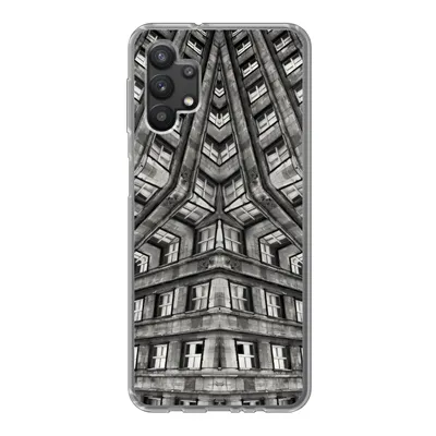 Produktbild von MuchoWow® Handyhülle Schutzhülle Hülle für Samsung Galaxy A32 5G Kunst - Schwarz - Weiß - Psychedelisch Silikon Softcase Handy Hülle - Softcase