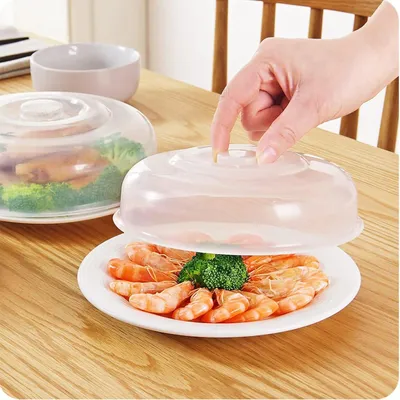 Imagen del producto de Tapa protectora transparente de polipropileno (PP), de 23 cm, para microondas