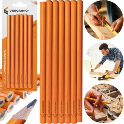 Obrázok produktu pre Vergionic 7281 Ceruzka tesárska 18 cm, 12 ks