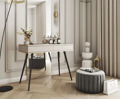 Image de Console JENY 1 - beige / or / noir