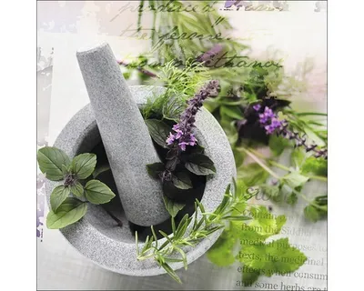 Produktbild von Glasbild Herbage Pestle II 30x30 cm