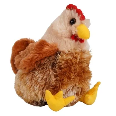 Produktbild von Kuscheltier kleines Huhn mit Sound 20cm Henne Plüschhuhn hell Bauernhof Tiere