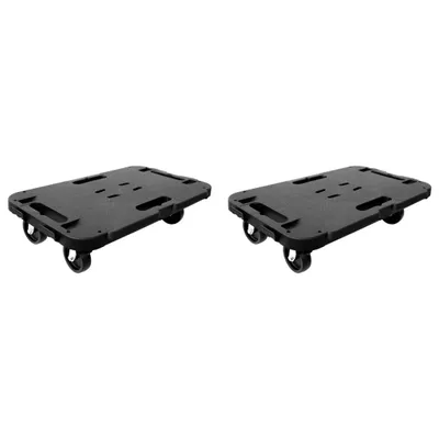 Produktbild von Transportroller 2 Stk. Schwarz Polypropylen 300 kg