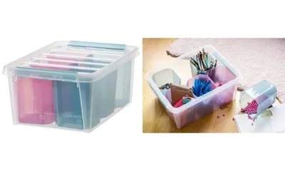 Image de smartstore Boîte de rangement COLOUR 15, avec insert, 14 litres