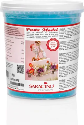 Produktbild von Hellblaue Modellzuckerpaste1kg - Saracino