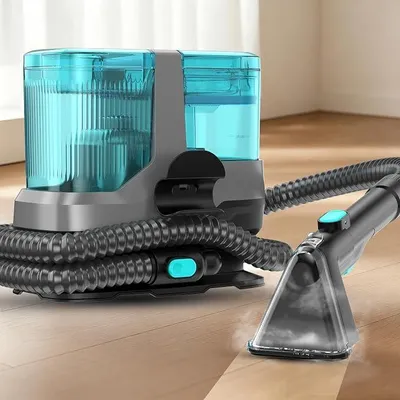 Obrázok produktu pre Čistič kobercov, mokrý vysávač, 25 000 Pa, 1 800 W, 4 v 1, s funkciou ohrevu a dezinfekcie, LED displejom a hlasovými upozorneniami