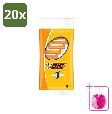 Obrázok produktu pre 20 ks jednorázových holiacich strojčekov BIC 1 s jednou čepeľou – výhodný balík – 20 kusov