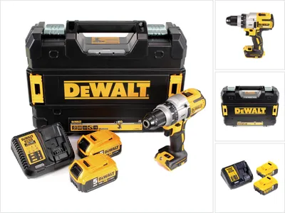 Zdjęcie produktu dla Akumulatorowa wiertarko-wkrętarka DeWalt DCD 991 P2 18V 95Nm bezszczotkowa + 2x akumulator 5.0Ah + ładowarka + TSTAK