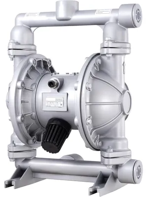 Immagine prodotto di Pompa pneumatica a doppia membrana SucceBuy, 200 l/min, max. 7,9 bar, pompa di alimentazione pneumatica con 2 membrane di ricambio, ingresso e uscita da 1-1/2 pollici in lega di alluminio per diesel, lubrificanti e olio