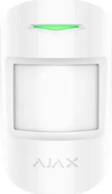 Image de Ajax MotionProtect Plus Capteur infrarouge passif (PIR) / Capteur hyperfréquence Sans fil Mural Blanc