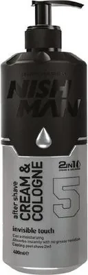 Produktbild von Nishman | After Shave Creme 05 Invisible Touch - 400ml - 2in1 Pflege - Beruhigend und Duftend