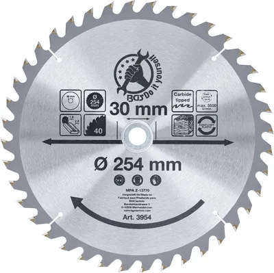 Zdjęcie produktu dla Tarcza pilarska z węglików spiekanych | Ø 254 x 30 x 3,2 mm | 40 zębów