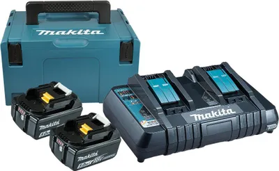 Produktbild von Makita Energy Kit 197629-2 2x BL1850B + DC18RD
