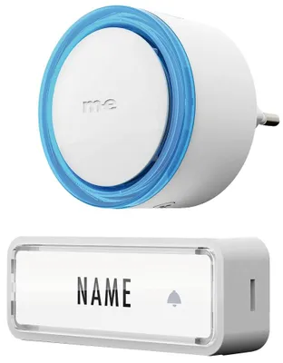 Immagine prodotto di M-e modern-electronics 41150 Set completo di campanello senza fili con targhetta identificativa