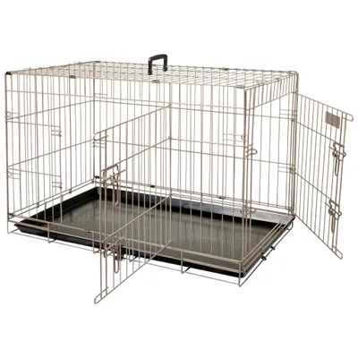 Obrázek produktu pro FLAMINGO Přepravní klec Ebo 77 x 47 x 55 cm hnědá-metalická 517581
