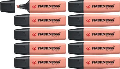 Produktbild von STABILO Textmarker -  BOSS ORIGINAL NatureCOLORS - 10er Pack - siena
