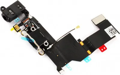Produktbild von Ladebuchse Microfon USB Dock Connector Audio Jack Flex Schwarz für iPhone 5S