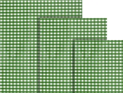 Produktbild von Io Nova Bienenwachstuch Größen S(18x20cm),M(25x28cm),L(33x33cm), grün/weiß, 3-teilig (1 Set)