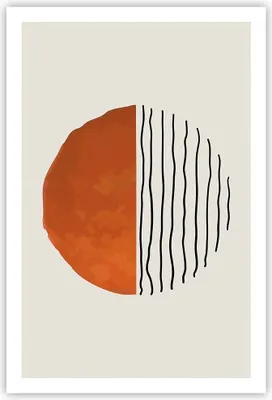 Produktbild von Poster - Poster ohne Rahmen - Modern Sonne Meer - 61x91,5 cm - Wand Bild - Wanddeko - Wandbilder - Kunstposter - Wandposter - Bilder - Kunstdruck - Wanddekoration - Wandbild - P2XPA61x91-4512