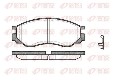 Produktbild von REMSA Bremsbeläge Satz Vorne Bremsklötze für MITSUBISHI L 200 (K7T, K6T) 0583.00