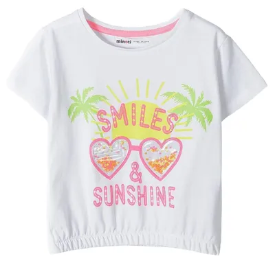 Produktbild von Minoti - T-Shirt für Mädchen MN662 (98) (Weiß)