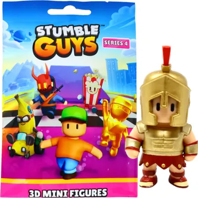 Produktbild von Stumble Guys 3D Sammelfiguren Serie 4 - Chrome - Figur 18. Maximus