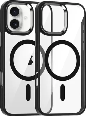Obrázek produktu pro Pro Apple iPhone 17 Camera Ring MagSafe TPU Hybrid PC Protective Cover Black