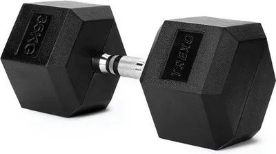 Produktbild von Famanu Hantelset 2,5 kg bis 35 kg - Robuste Sechseckige Gusseisen-Dumbbells aus Gummi