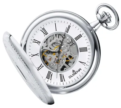 Produktbild von Dugena 4460637-1 Herren-Taschenuhr, Edelstahl-Gehäuse