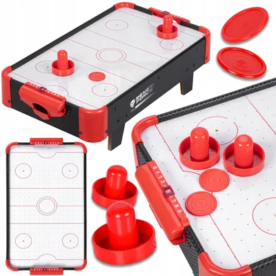 Produktbild von Air Hockey Tisch Renew Force schwarz 67x34 cm aus Holz für 2 Spieler